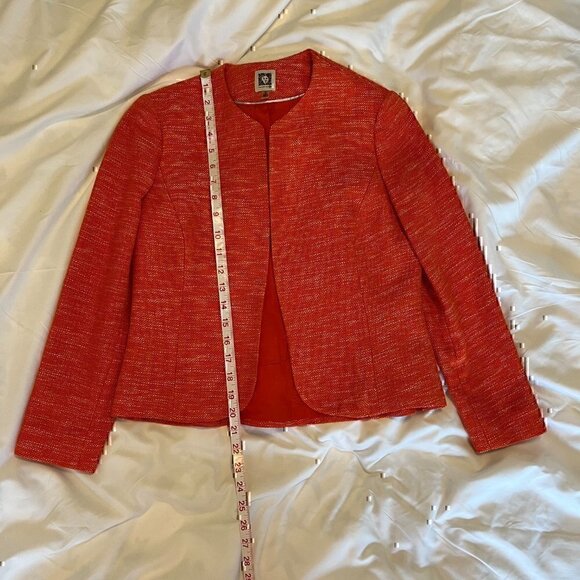 Anne Klein Blazer - Orange Size 2 - Picture 5 of 9